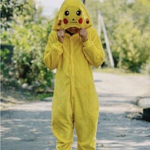 Pokemon Yellow Pikachu Kids One Piece Footie